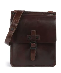 Aberdeen Umhängetasche fein genarbtes Rindsleder dunkelbraun