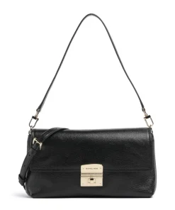 Addie Schultertasche genarbtes Leder schwarz