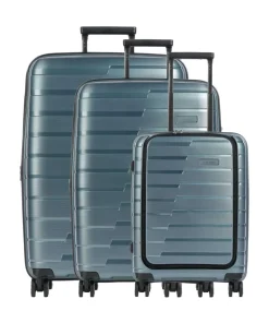 Air Base 4-Rollen Trolley Set blaugrau 3-tlg.