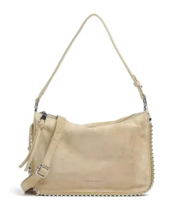 All About Beads Schultertasche aufgerautes Leder sand