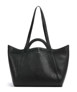 Amalia Shopper genarbtes Leder schwarz