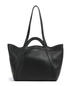 Amalia Shopper genarbtes Leder schwarz