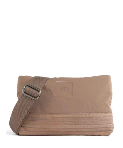 Anea Umhängetasche Polyester, genarbtes Leder hellbraun