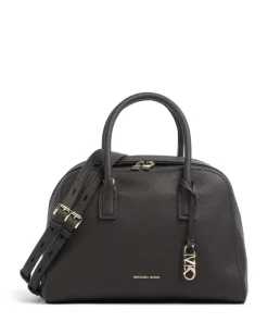 Ashton Medium Handtasche genarbtes Rindsleder dunkelbraun