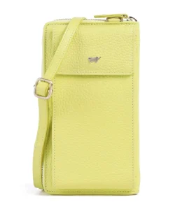 Asti Handytasche genarbtes Rindsleder gelbgrün