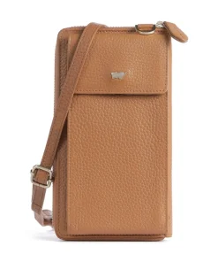 Asti Handytasche genarbtes Rindsleder braun
