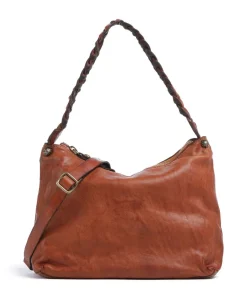 Beuteltasche fein genarbtes Rindsleder cognac