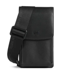 Capri RFID Handytasche genarbtes Rindsleder schwarz