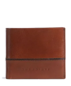 Damiano RFID Geldbörse fein genarbtes Rindsleder braun