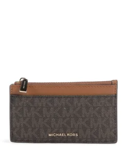 Jet Set Kreditkartenetui Lederimitat dunkelbraun