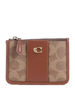 Kreditkartenetui Canvas braun