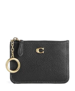 Kreditkartenetui genarbtes Leder schwarz