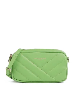 Soft Matelassé Umhängetasche weiches Rindsleder grün