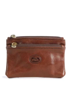 Story Uomo Schlüsseletui fein genarbtes Leder braun